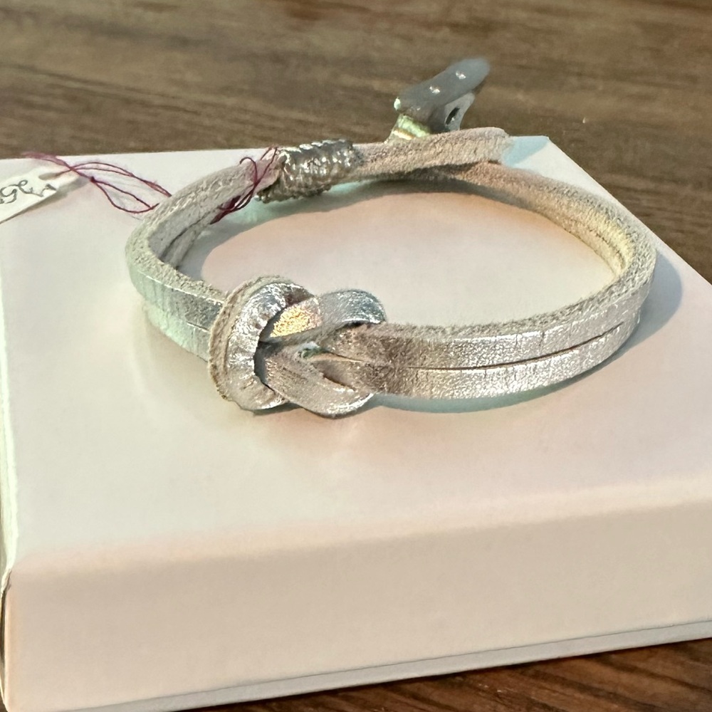 Leather Bracelet with Boat Cleat Clasp